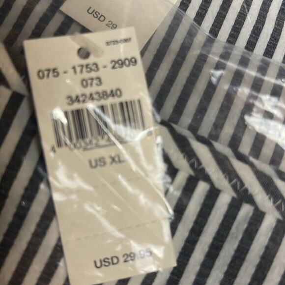 Aerie Seersucker Ruffle Bikini Bottom Striped with Gingham‎ Ruffles Size XL NWT - Picture 10 of 10